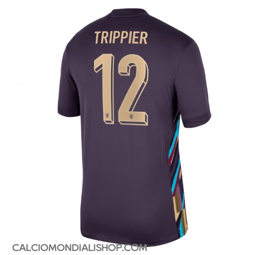 Maglie da calcio Inghilterra Kieran Trippier #12 Seconda Maglia Europei 2024 Manica Corta